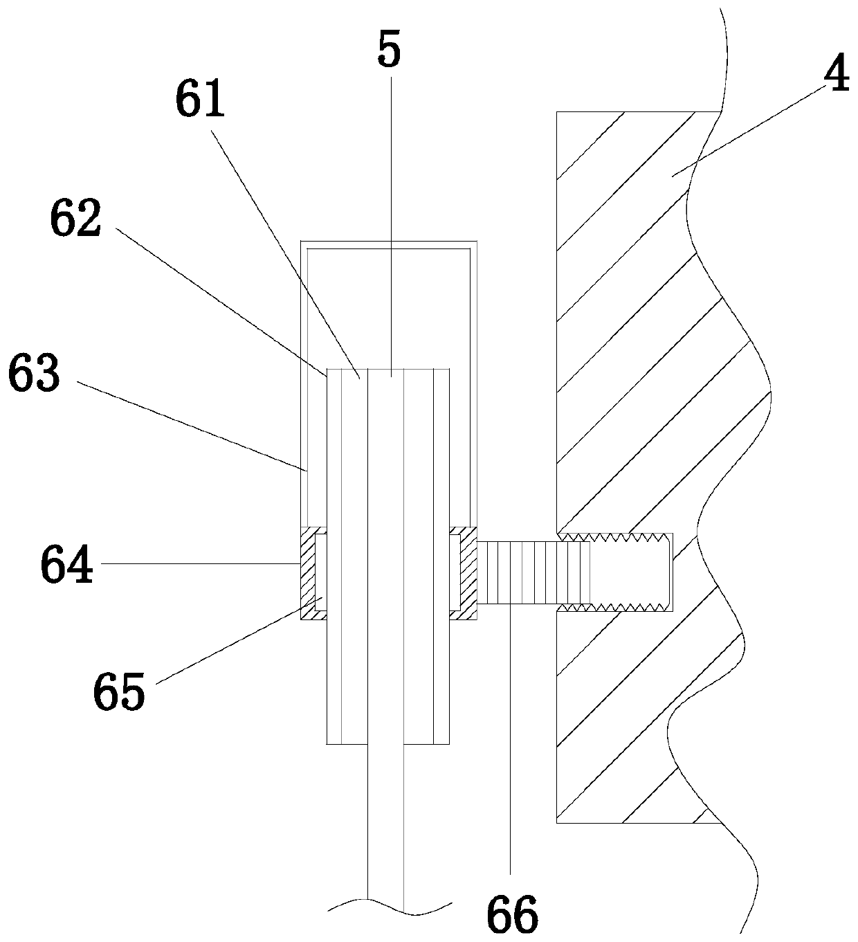 A high-voltage wire lead bracket