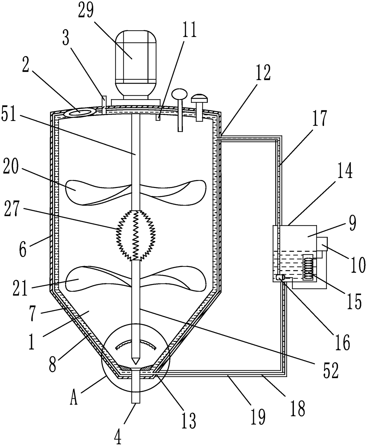 A mixer for extracting shellfish toxins