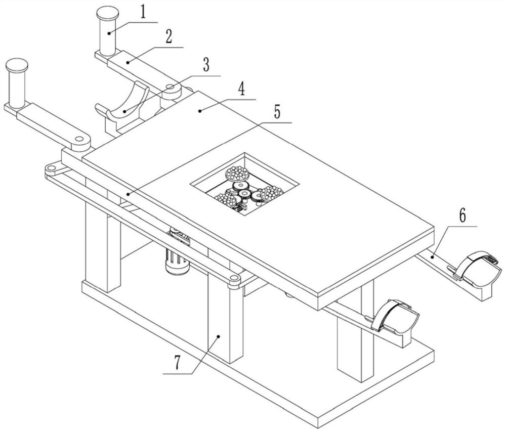 Auxiliary massage device for gastrointestinal motility nursing in gastrointestinal department