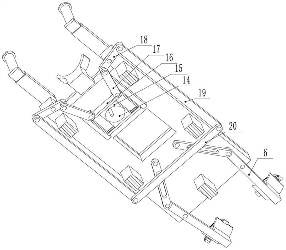 Auxiliary massage device for gastrointestinal motility nursing in gastrointestinal department