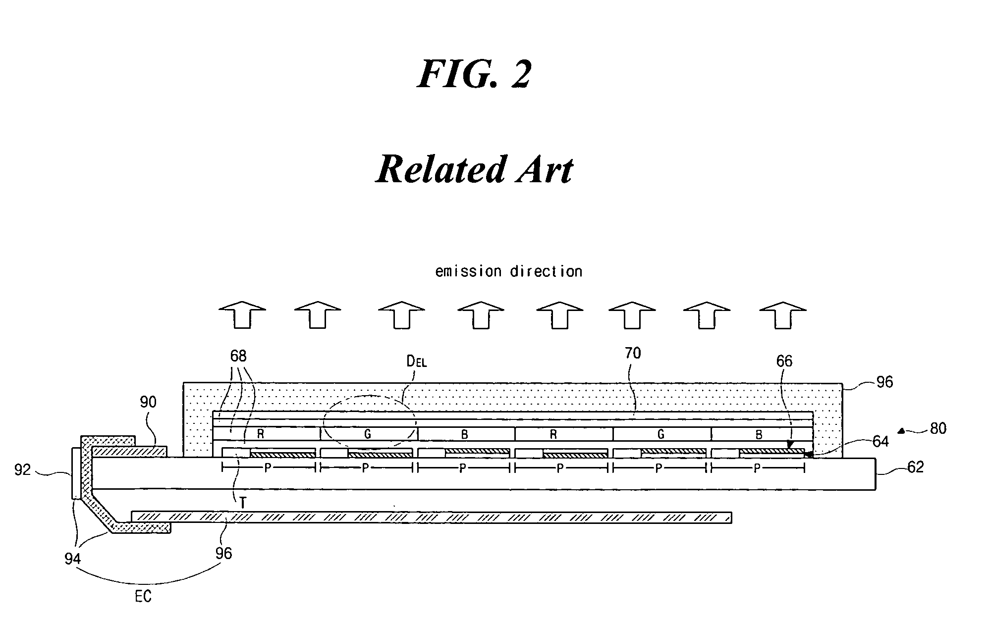 Organic electroluminescent device having supporting plate and method of fabricating the same