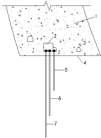 Dam foundation deformation depth monitoring method