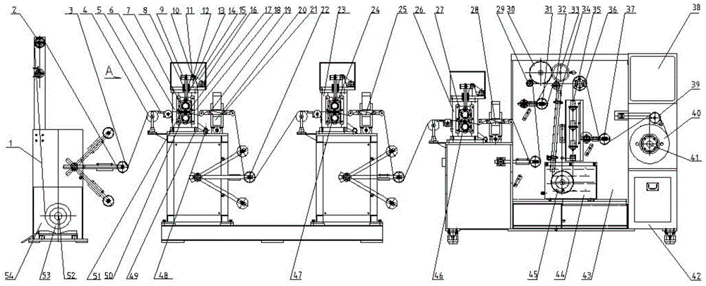 An intelligent embossed welding strip making unit