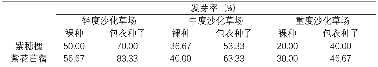 Seed coating agent for ecological remediation of desertified land, coating method and coated seed