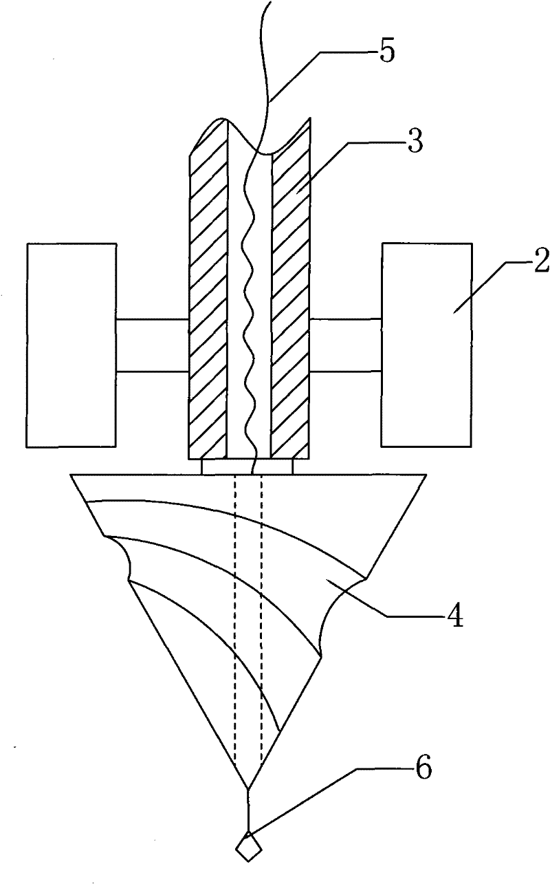 Shooting type stable wave-breaking anchor