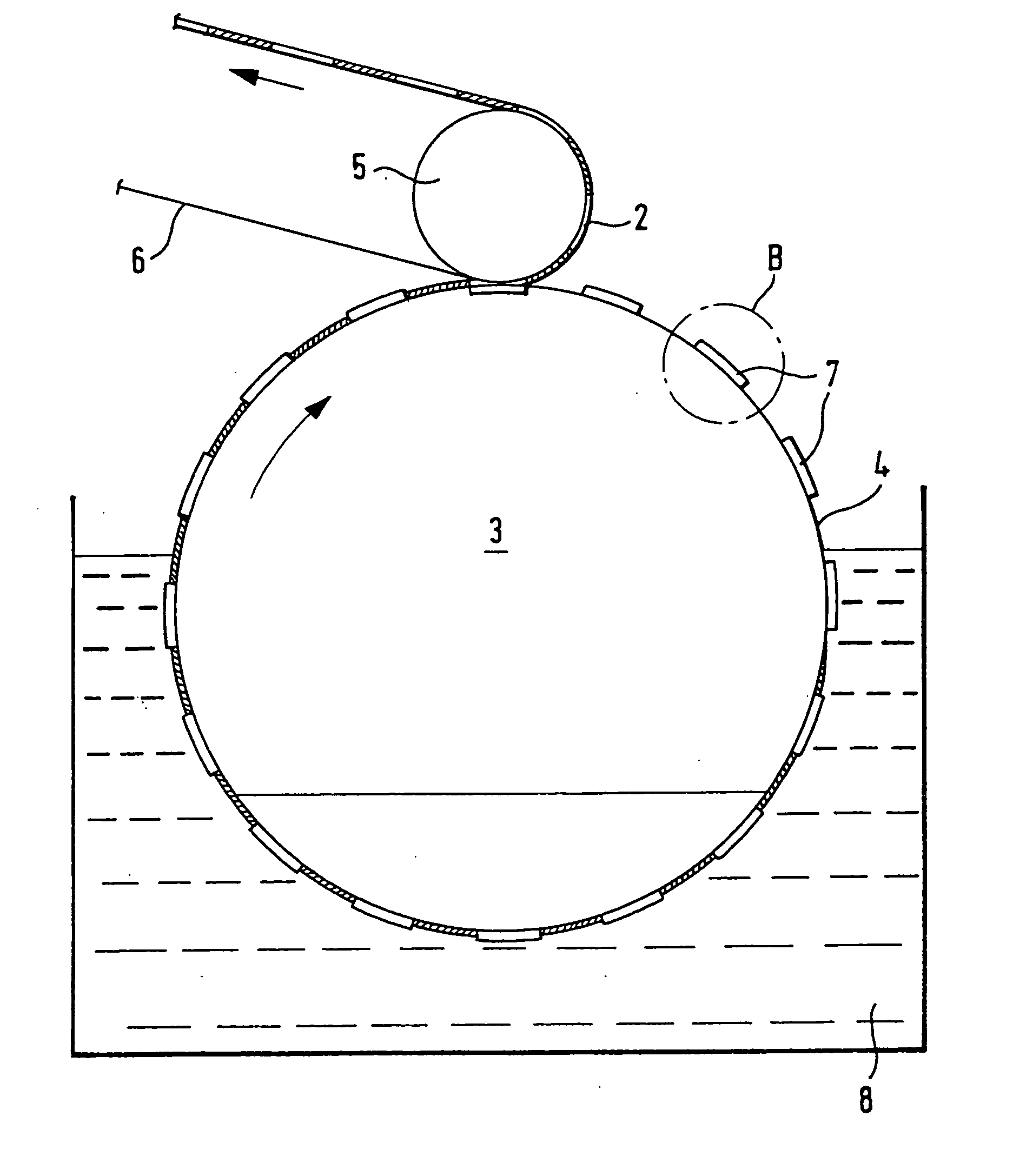 Security paper and method and device for producing the same