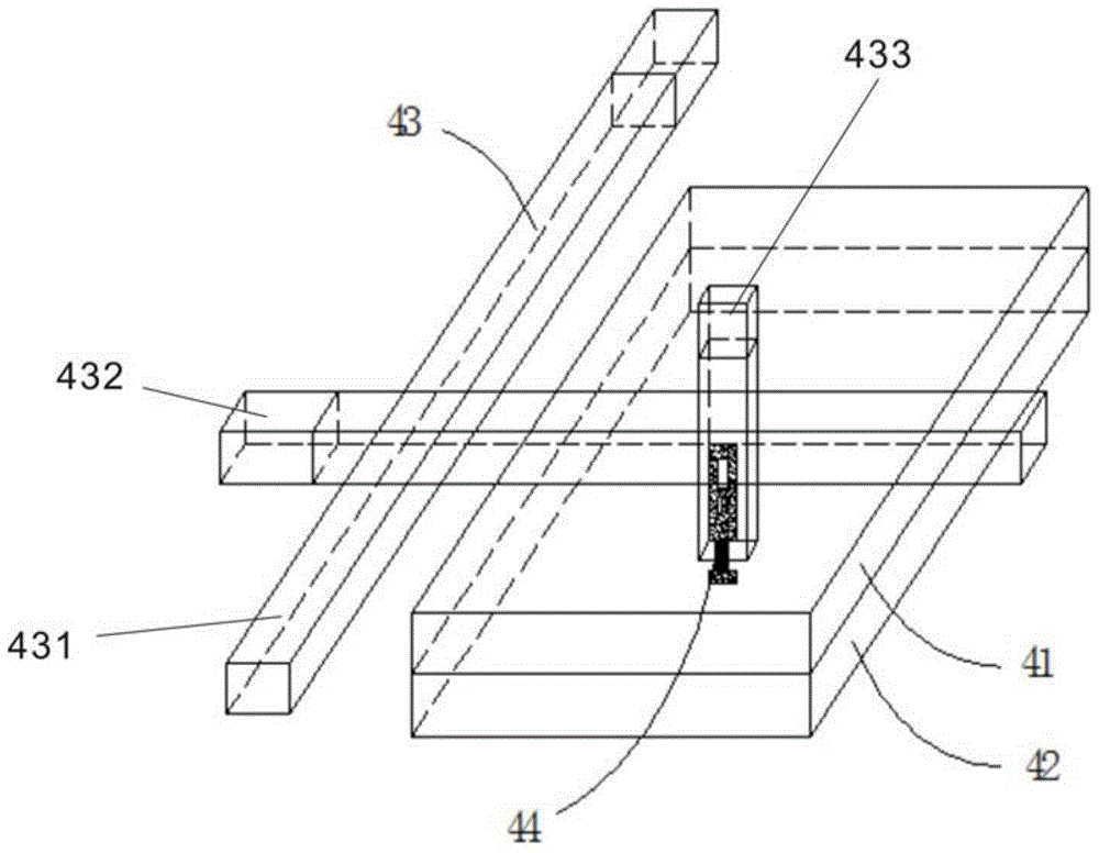 A semi-automatic oled packaging line detection device and detection method