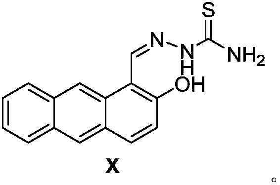 Anthracene derivative fluorescent probe as well as synthesis method and application of anthracene derivative fluorescent probe to H2S detection