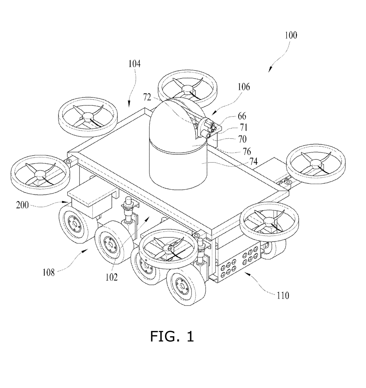 Fire extinguishing firefighting drone