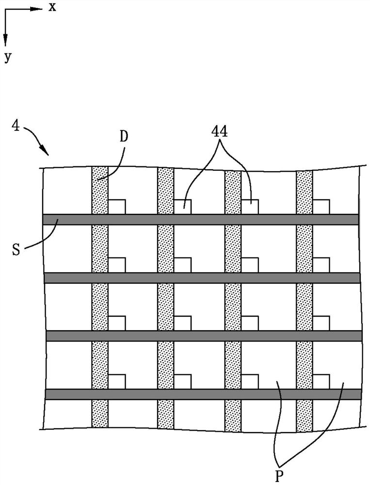 Active matrix focusing lens and focusing glasses with the lens