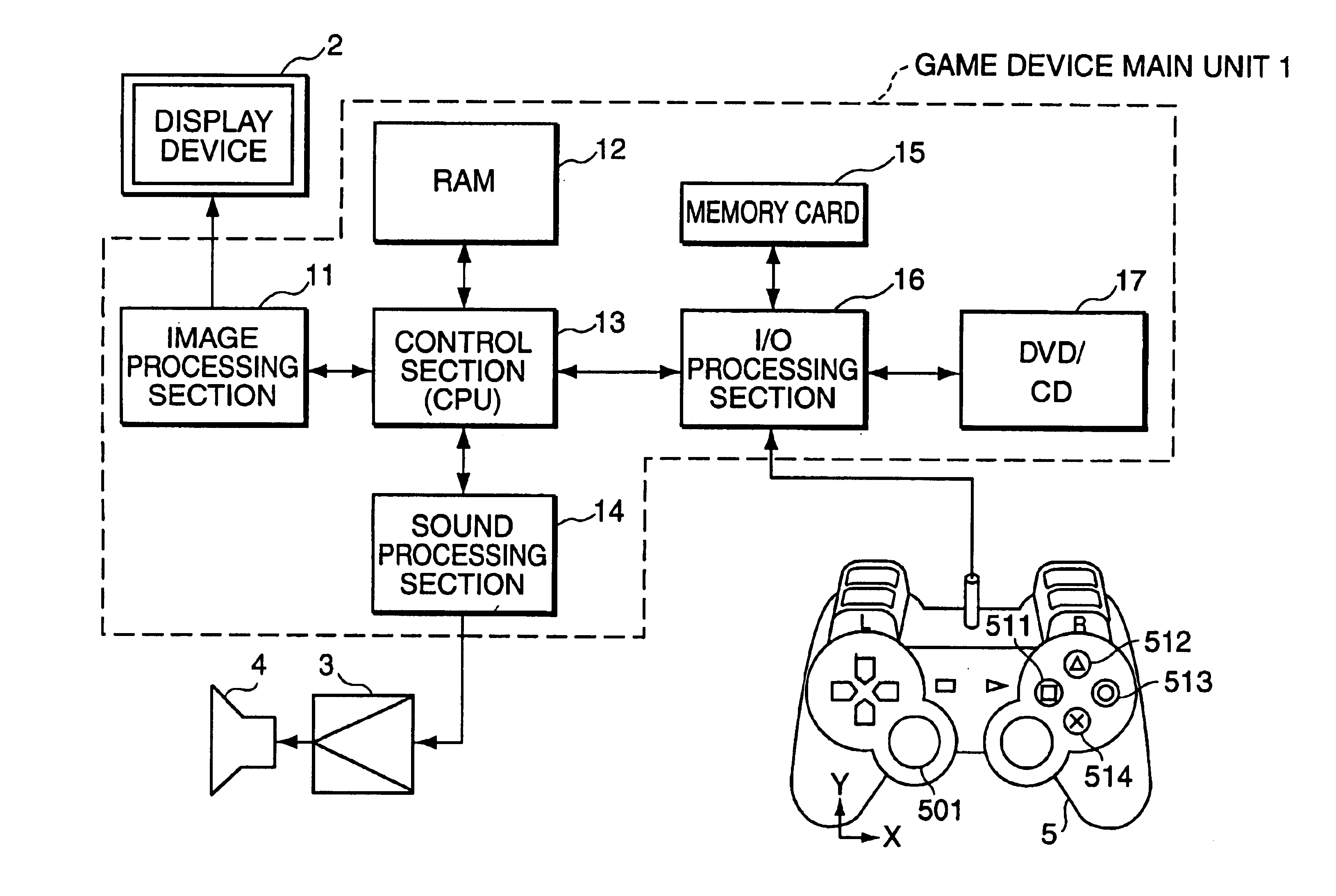 Readable storage medium storing action game program, and action game device and control method for same