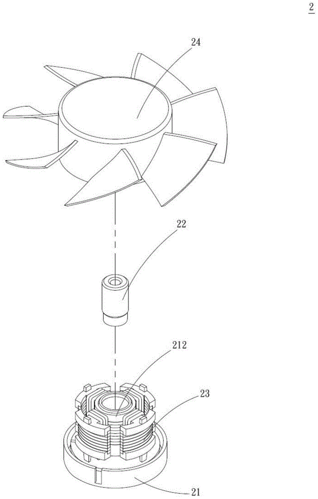 Fan device with oil bearing