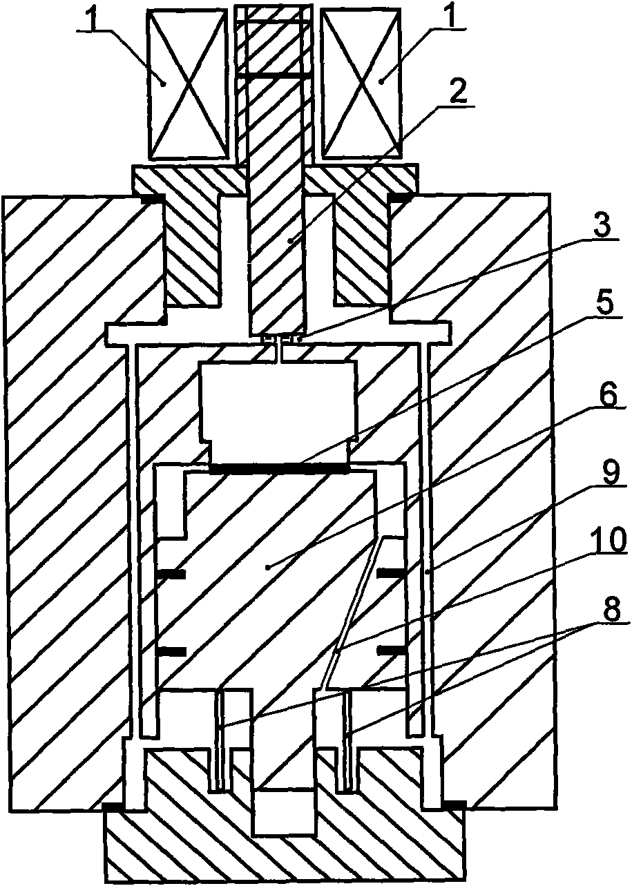 Water-control type water-return secondary stop safety protector for hydraulic compressor