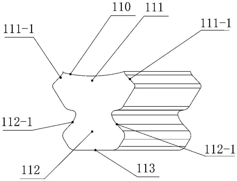 A turbine rotor device with a cooling and compacting structure