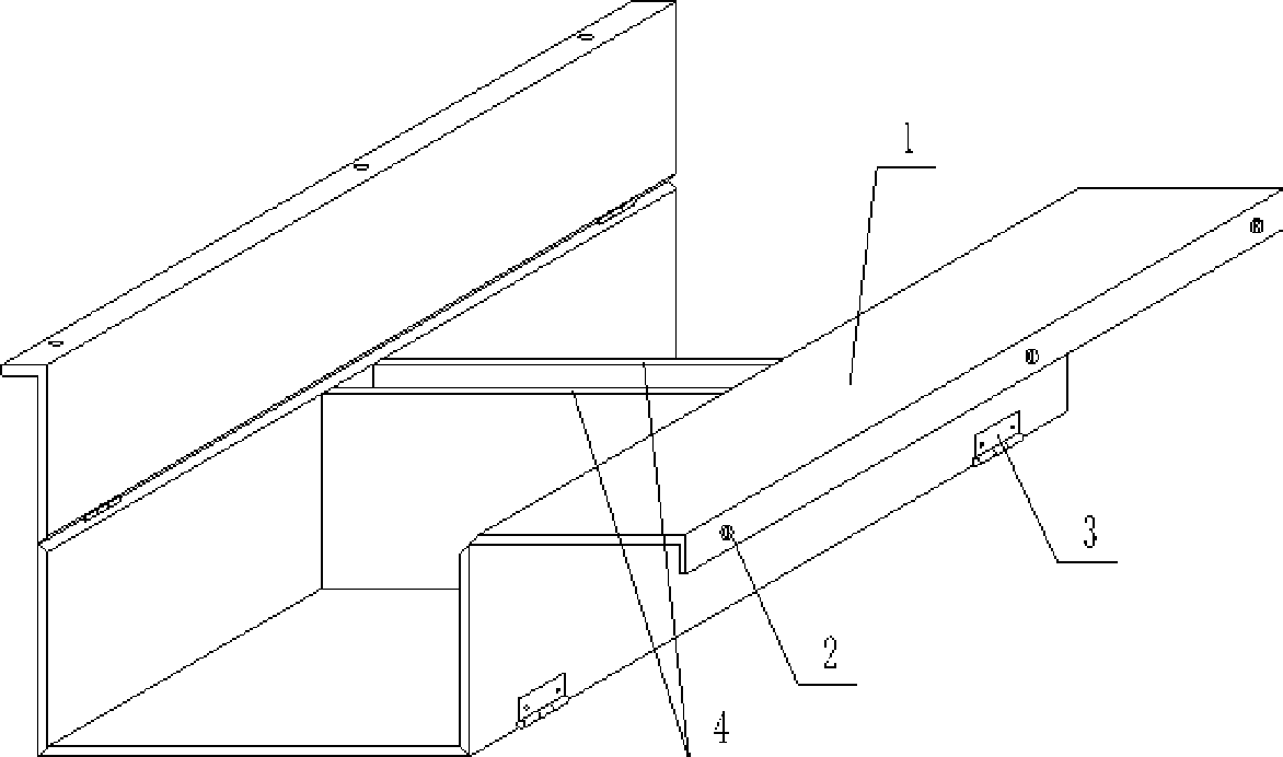 Mold for molding hollow thin wall component for filling concrete