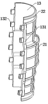 Anti-shearing protective sleeve for connecting part of steel-plastic conversion pipe fitting