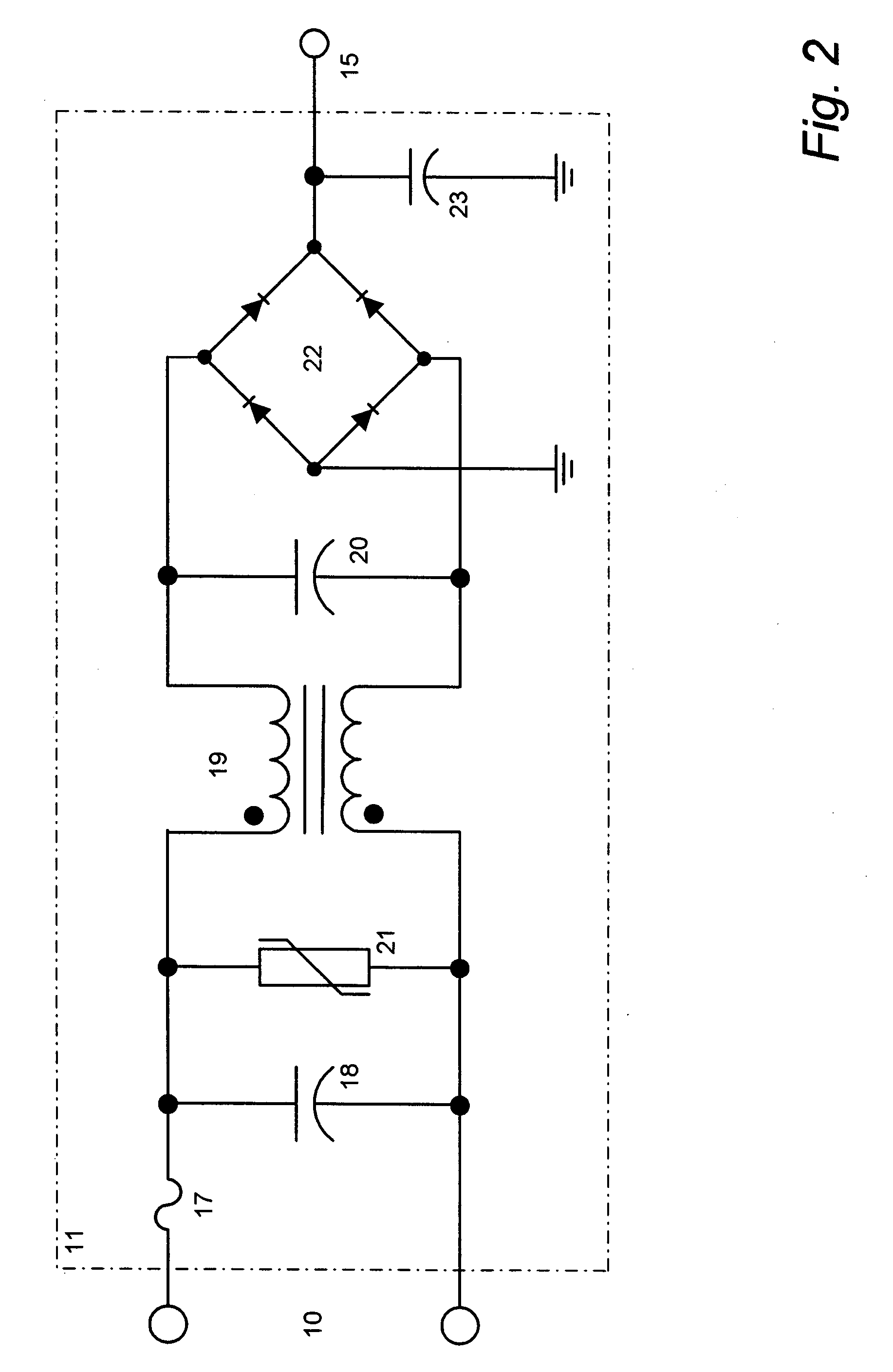 Instant start electronic ballast with universal AC input voltage