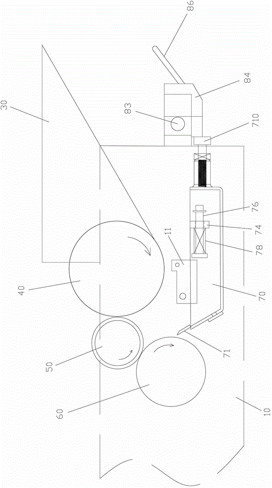 Quick cleaning device for printing color group