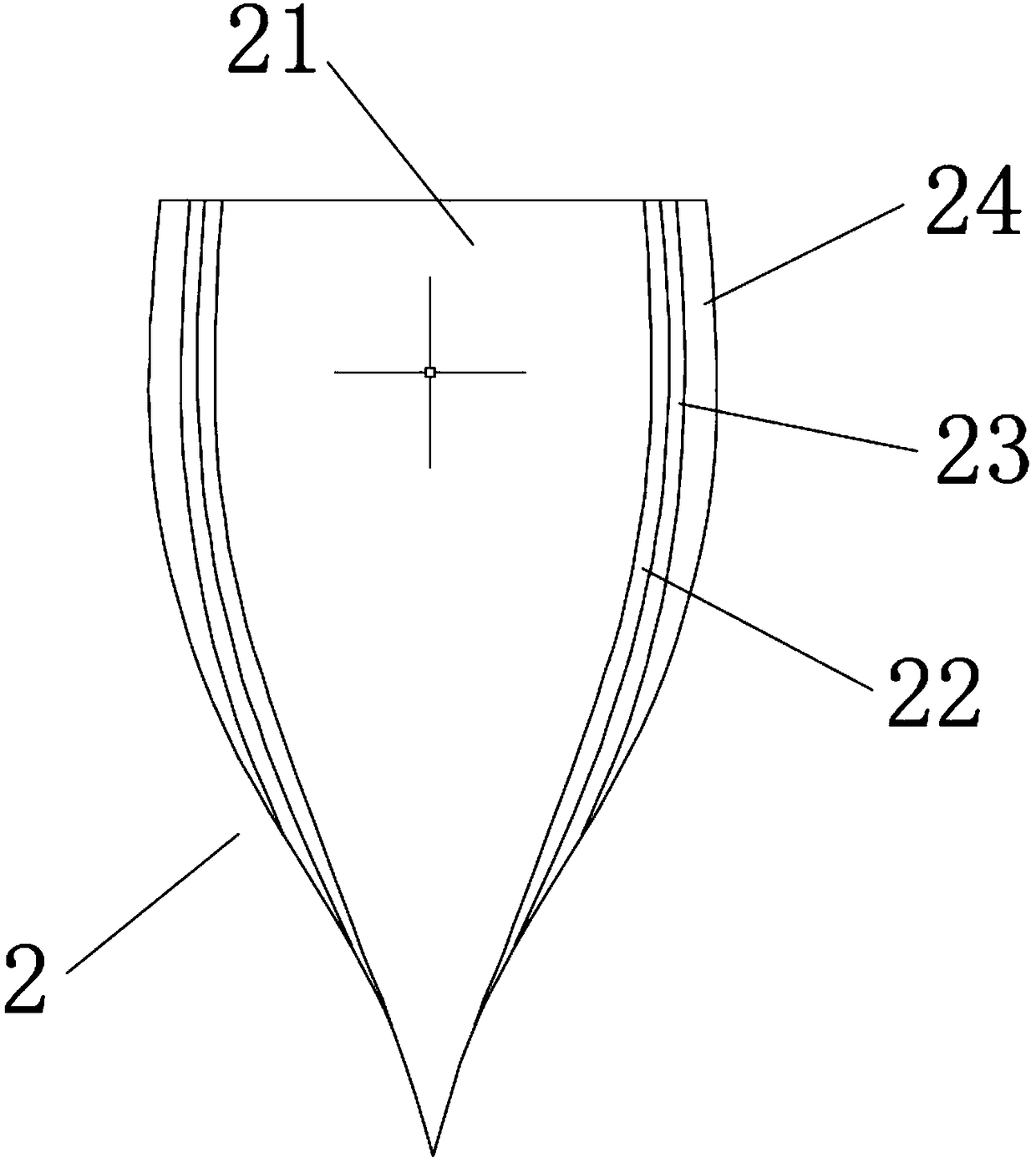 Novel writing brush with high ink absorption amount and manufacturing method of novel writing brush