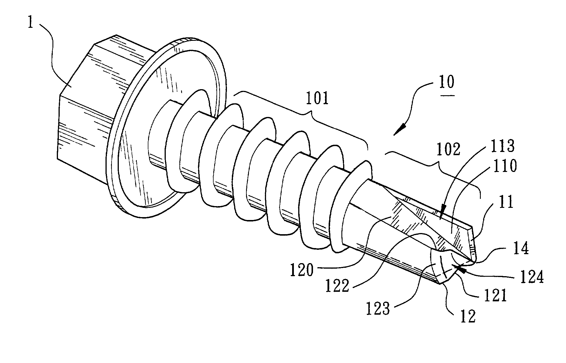 Self-drilling/self-tapping screw