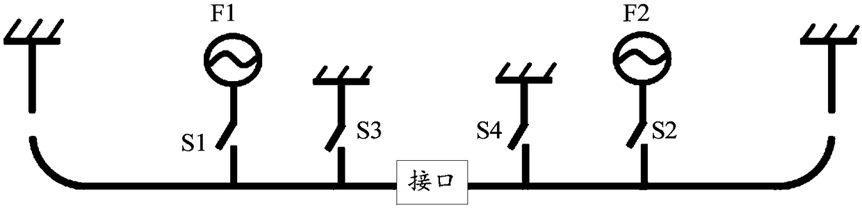 Antenna system of mobile terminal, mobile terminal, and switching method of antenna system