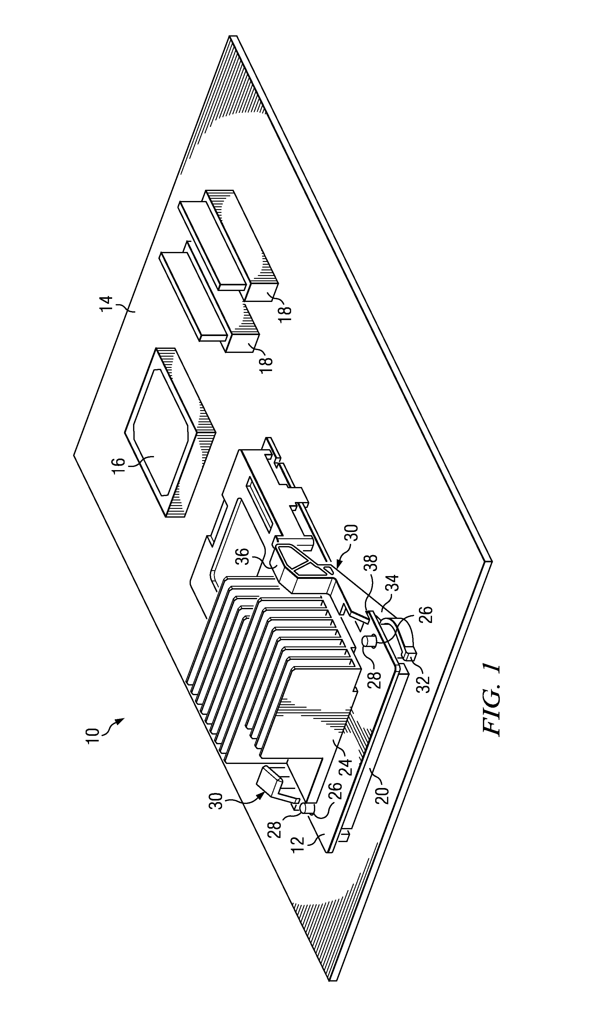 Retraction arm to extract a mezzanine circuit board connector from a motherboard connector