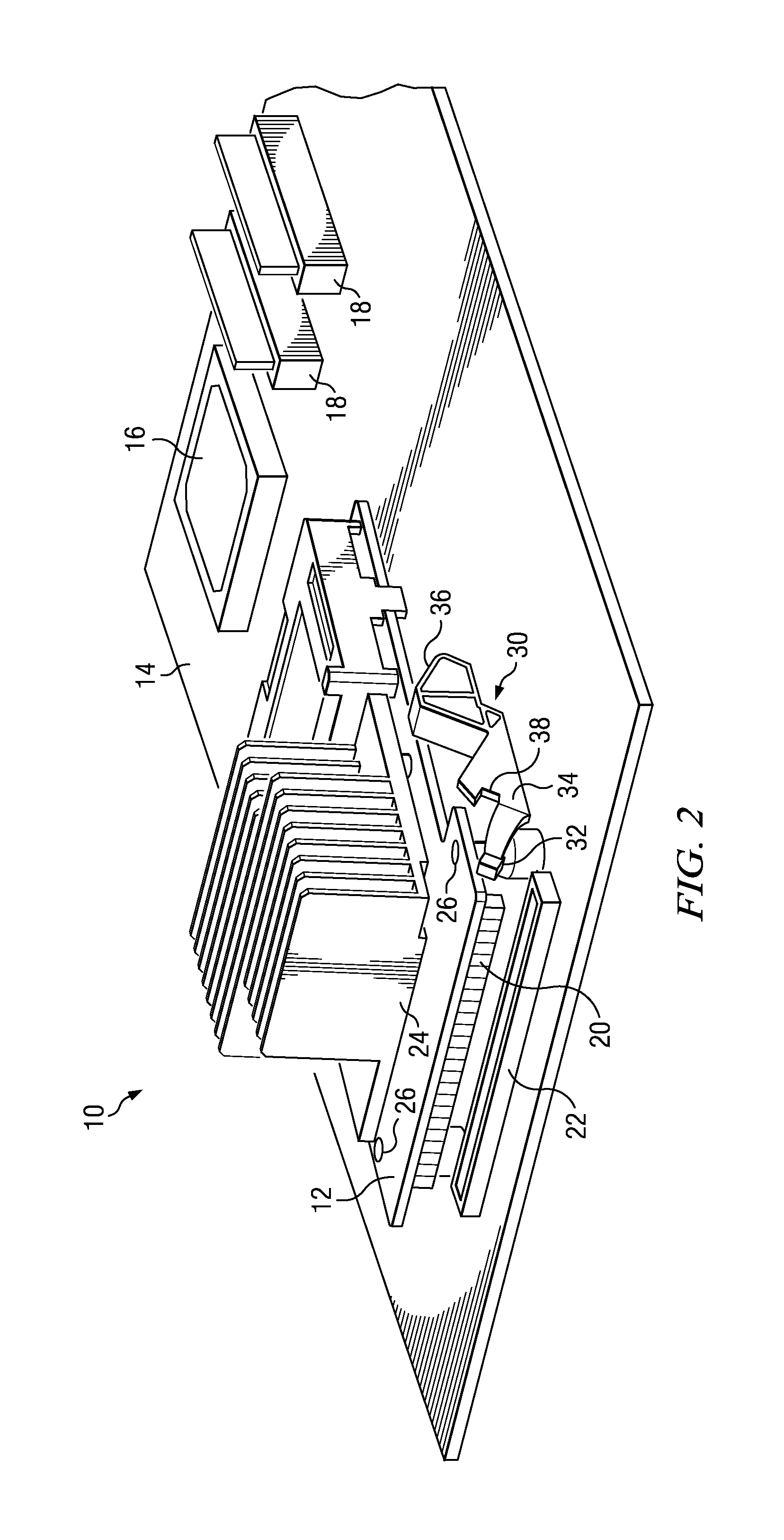 Retraction arm to extract a mezzanine circuit board connector from a motherboard connector