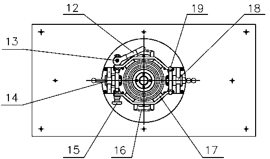 Workpiece turnover device for reshaping and binding of front and rear ends of wound core