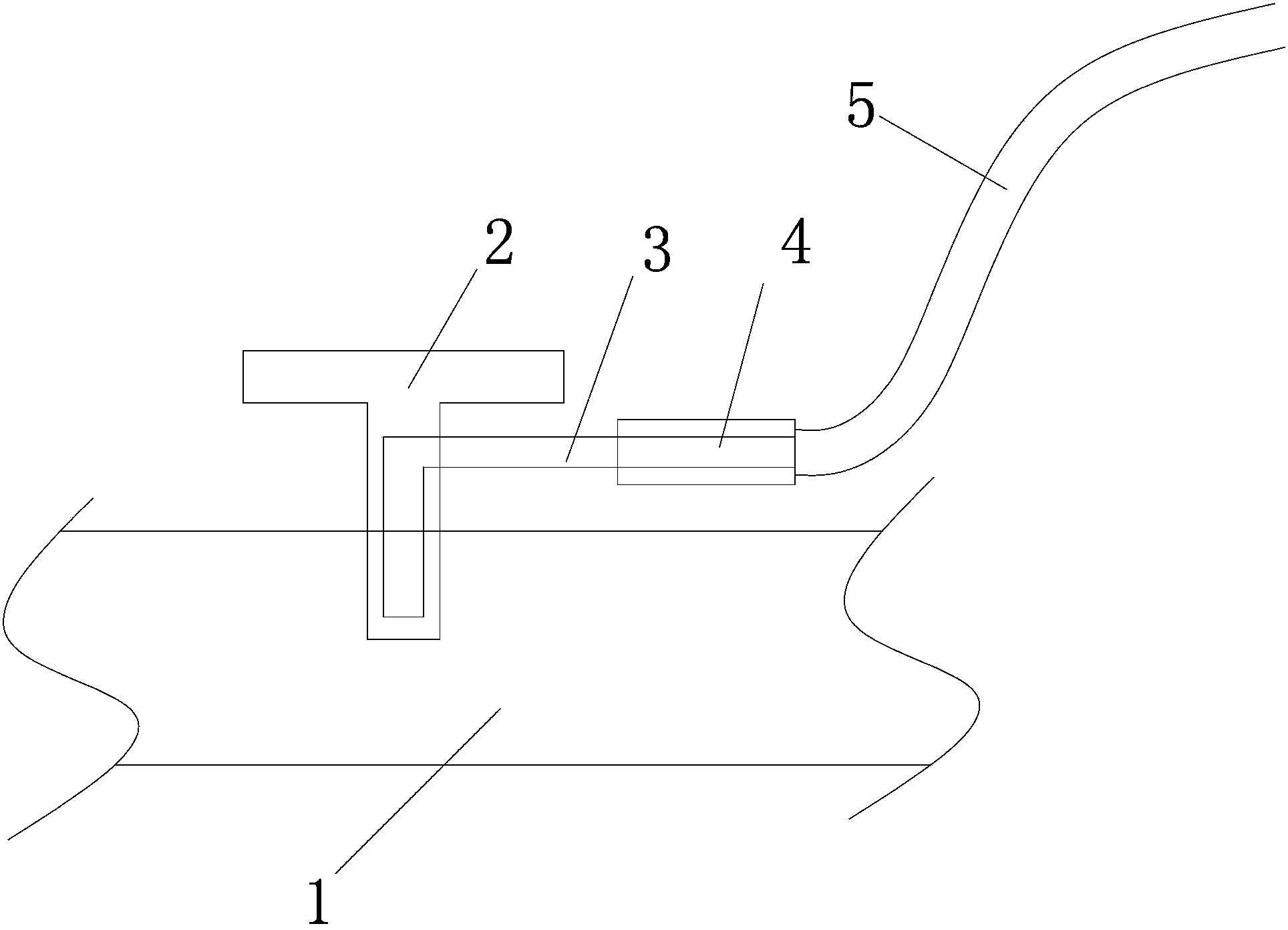 Boiler heating pipeline exhaust valve facilitating water drainage