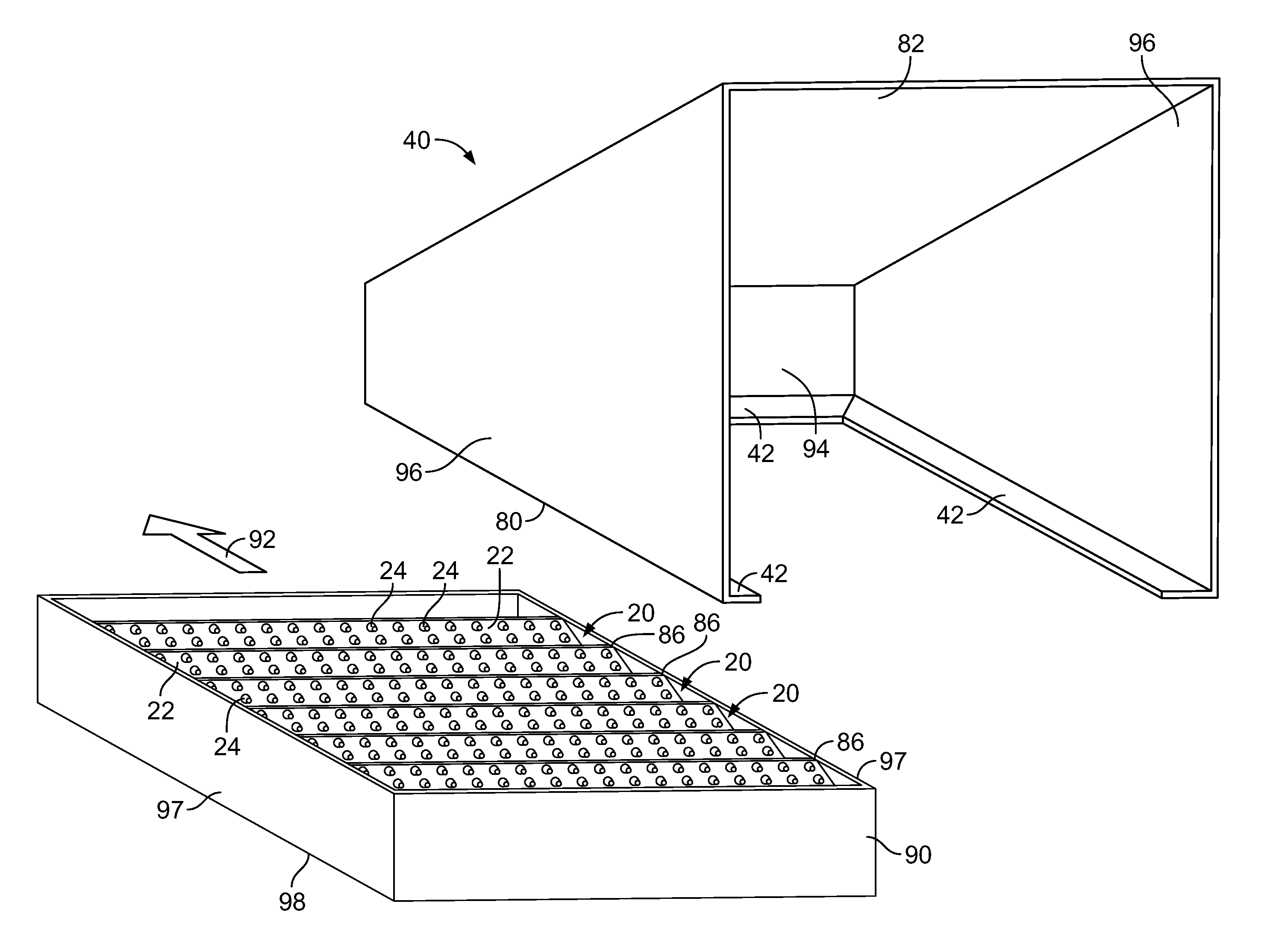 Mist eliminator, moisture removal system, and method of removing water particles from inlet air