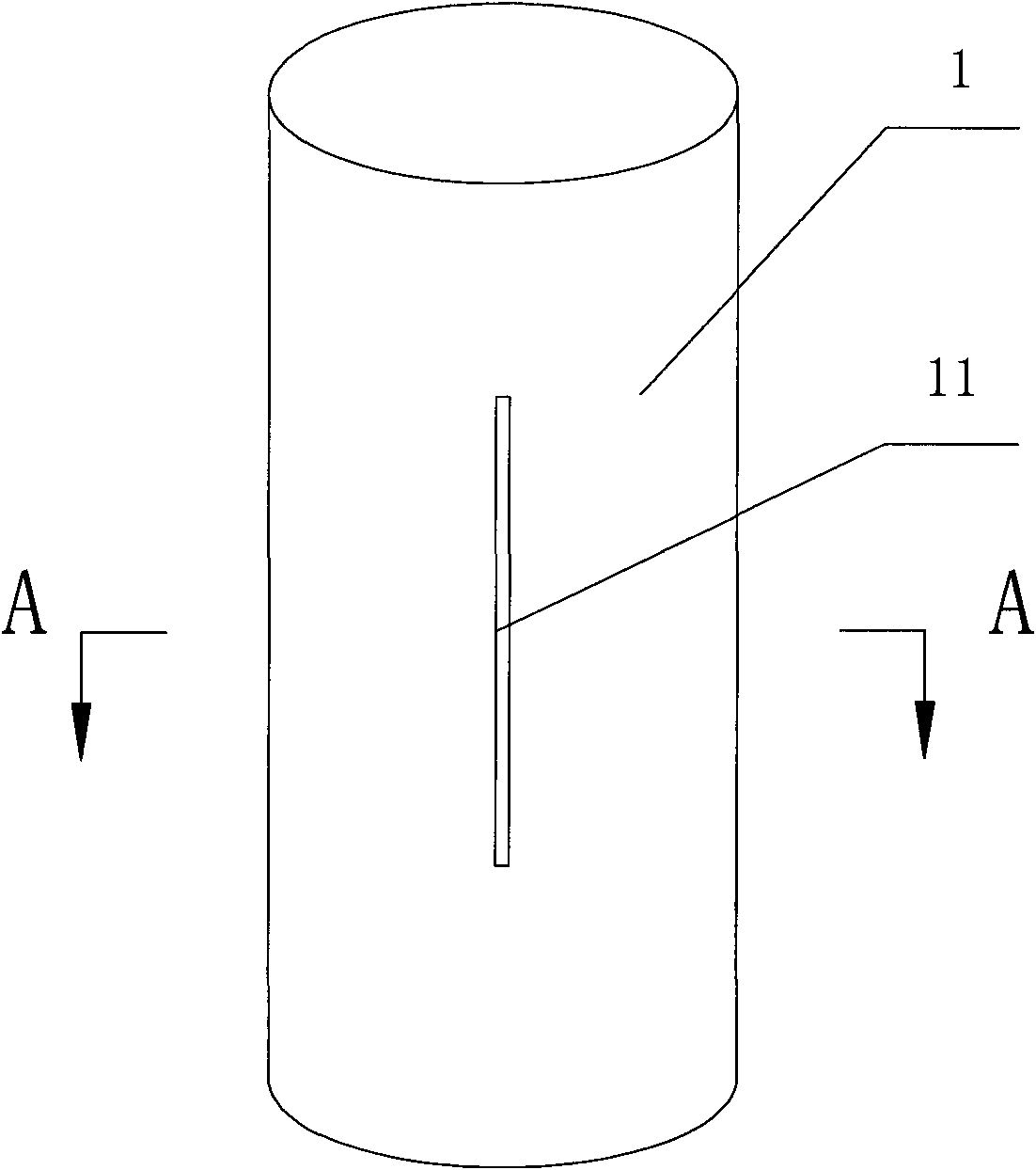 Kerf sand inclusion blasting cartridge and blasting installation device and production technology thereof