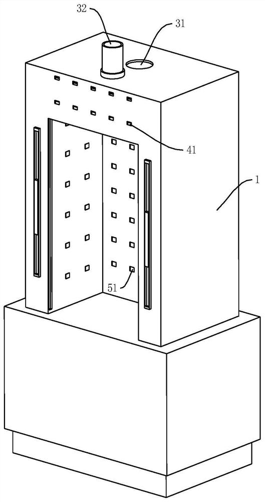 Multi-air-flow-channel switching type ventilation cabinet for laboratory