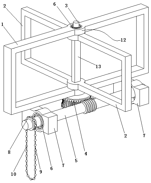 Remote control type 360-degree-rotation ventilating window