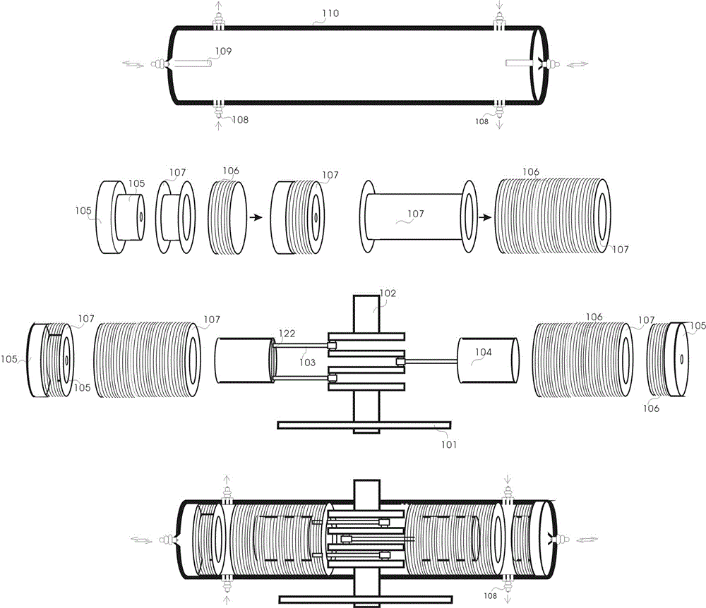 Horizontally opposed piston type linear power generator and engine