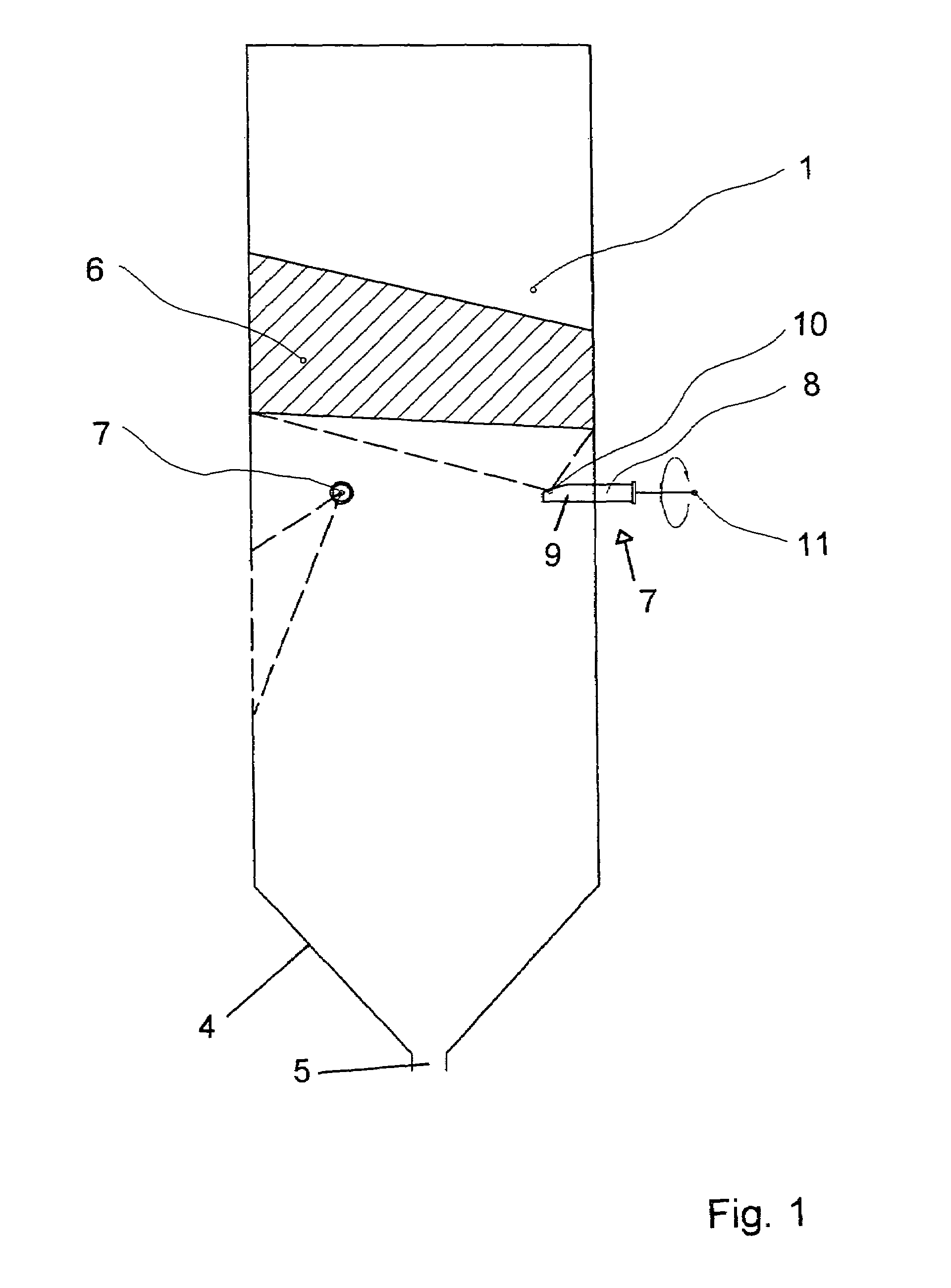 Method and apparatus for monitoring the formation of deposits in furnaces