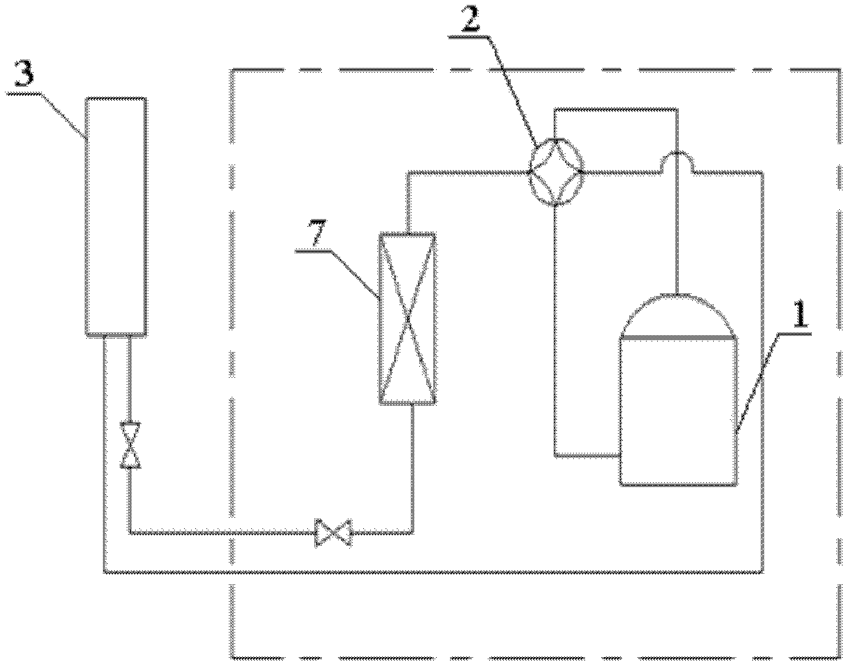 Heat pump defrosting system in winter