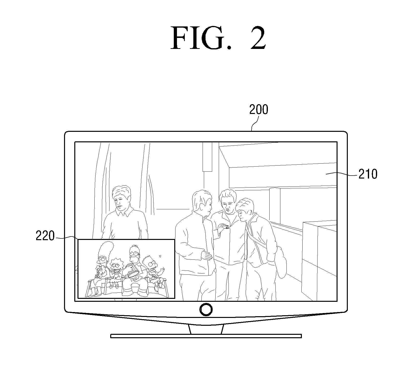 Method and apparatus for displaying video signals from a plurality of input sources