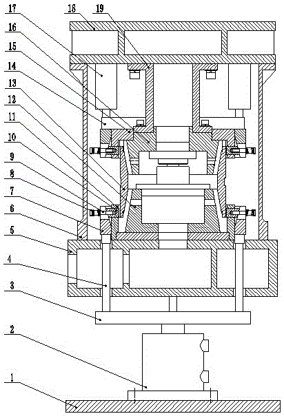 Quench machining tool with rapid mold changing device and thread opening limiting device