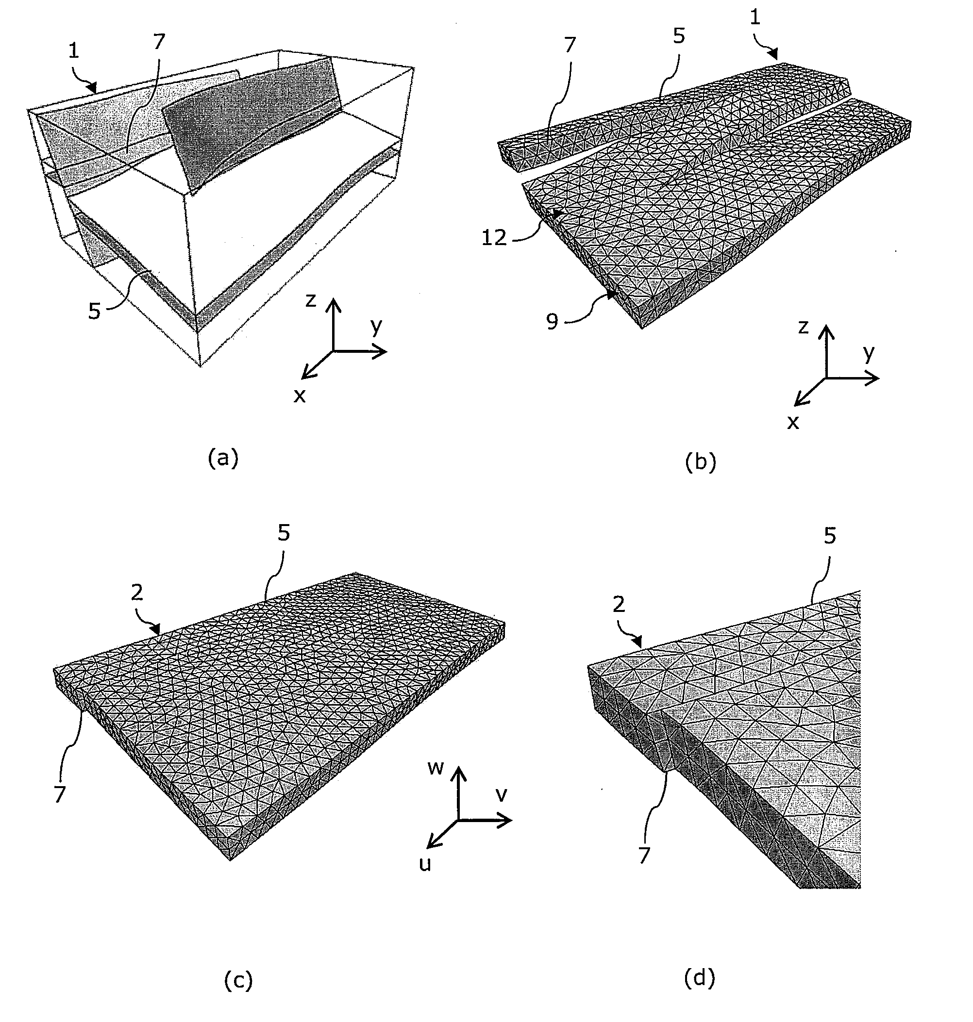 Method for building a depositional space corresponding to a geological domain