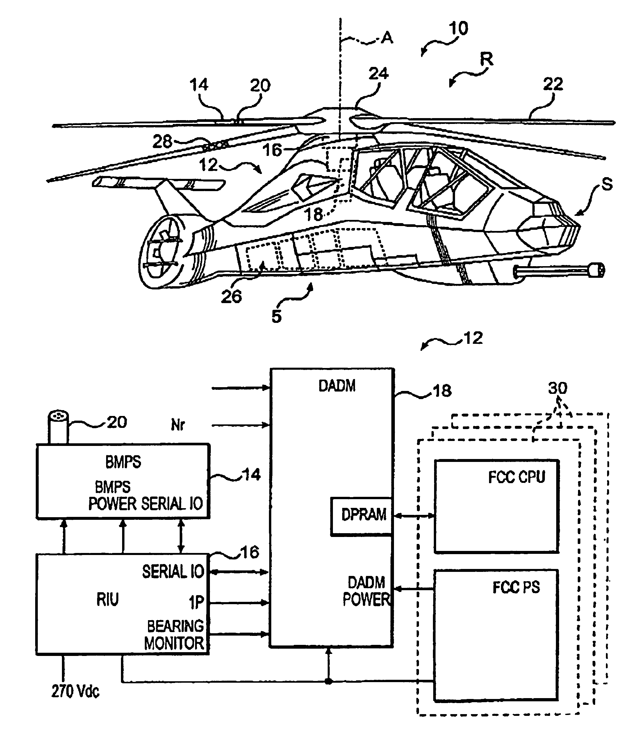 Static pressure calculation from dynamic pressure for rotary air-data system and methodology therefor