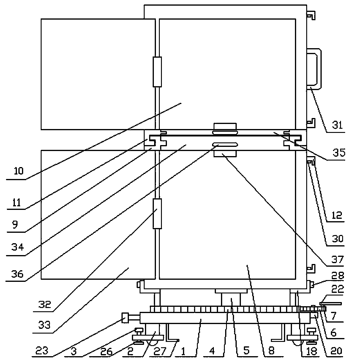 A power distribution cabinet