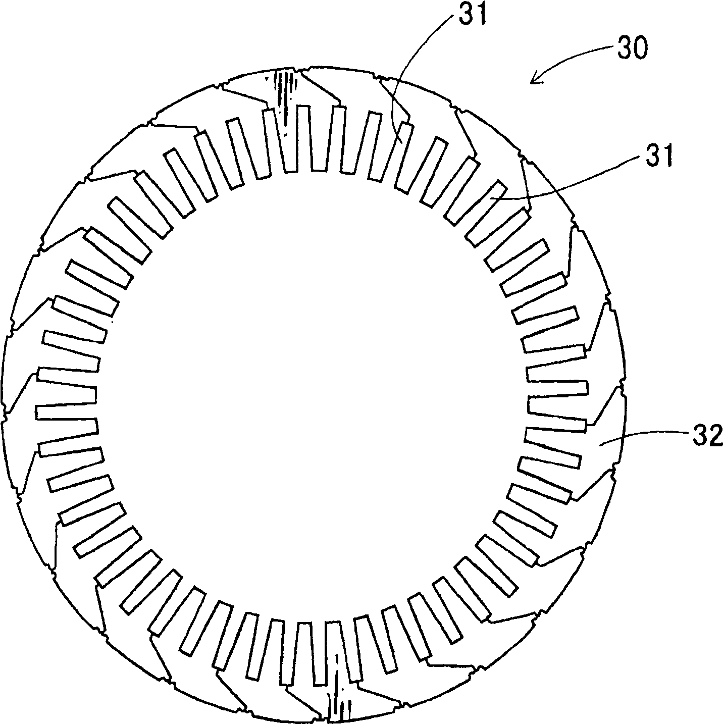 Stator for rotary electric machine, and rotary electric machine using the stator