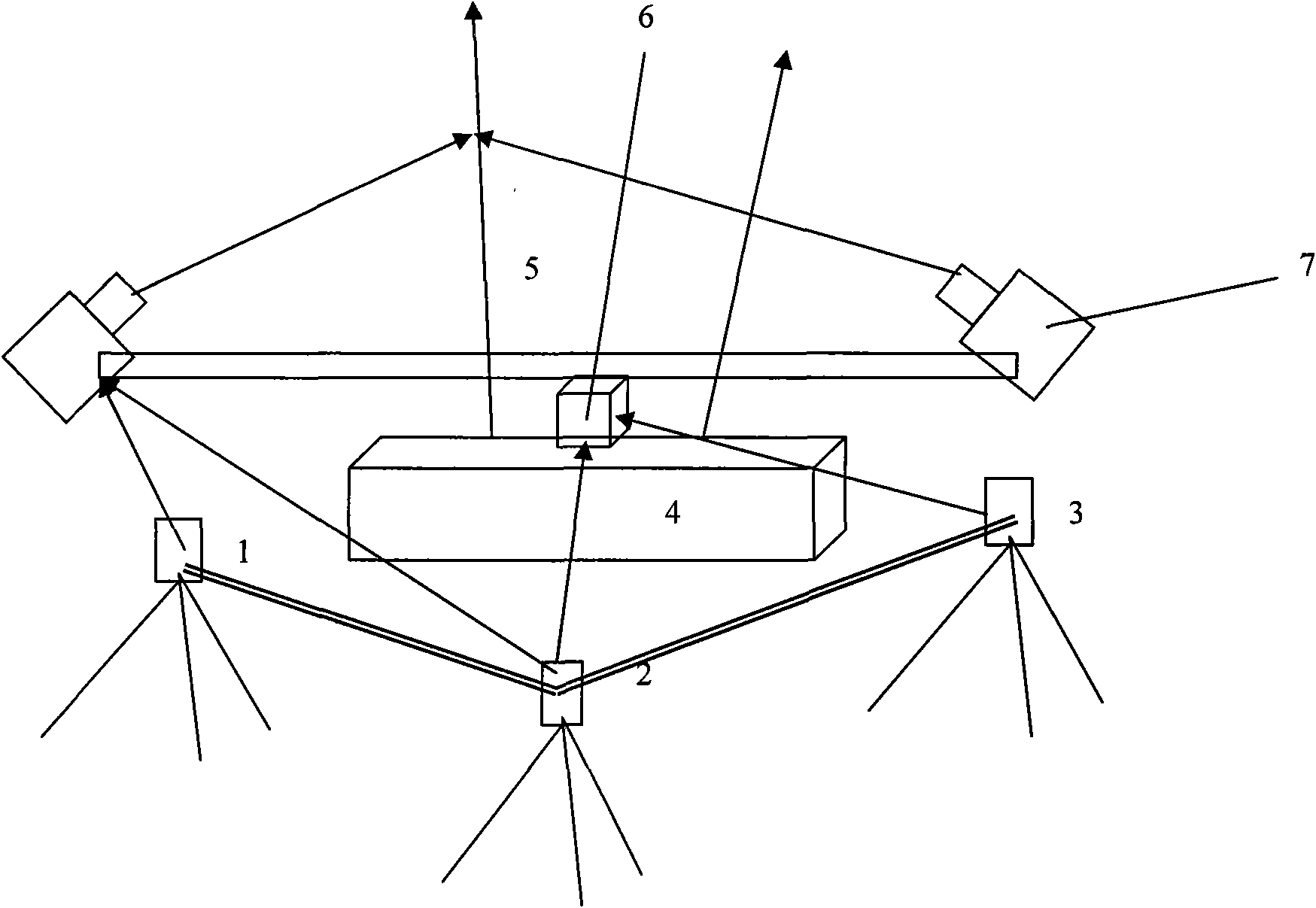 Calibrating method of laser dot-matrix device of obstacle avoidance system of lunar rover