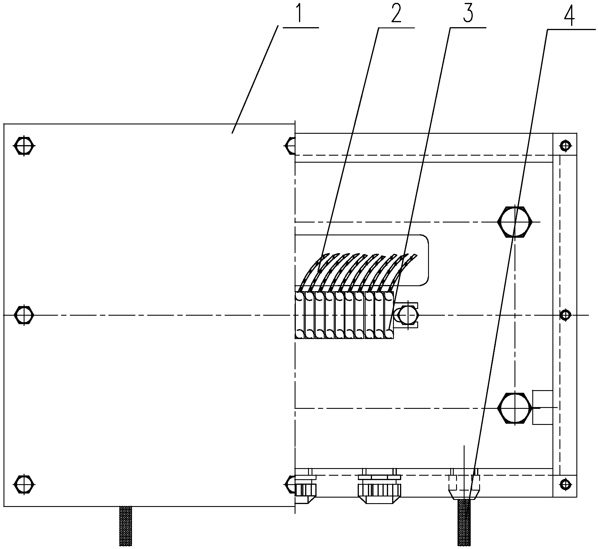 Temperature measuring junction box device