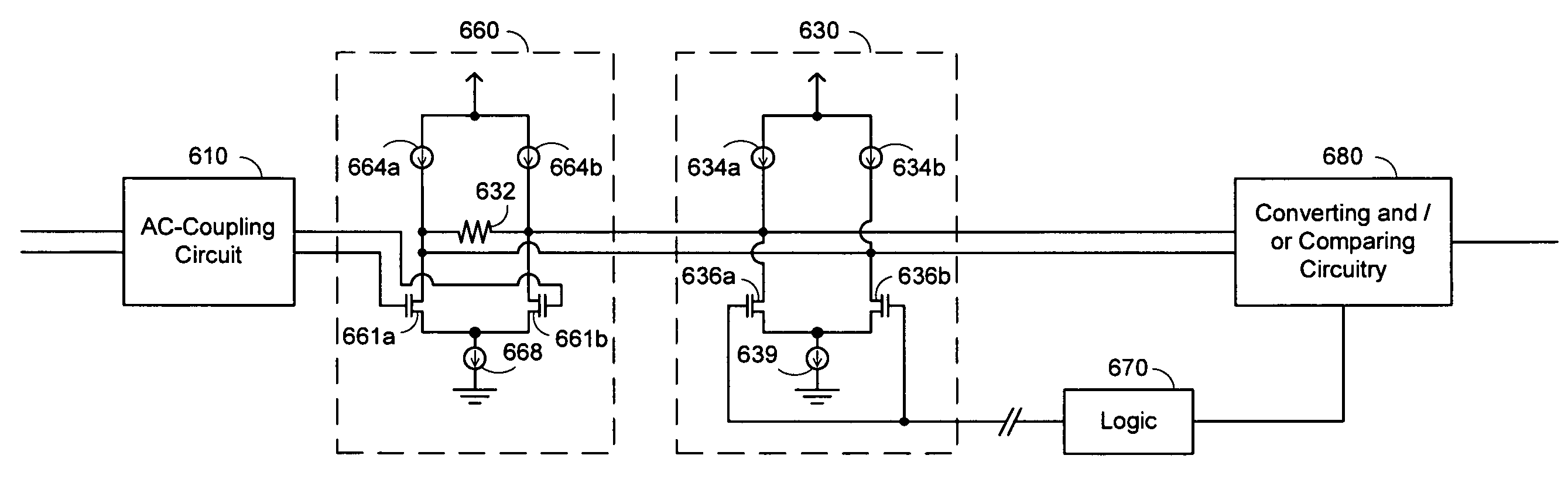 Apparatus, method, and system for correction of baseline wander