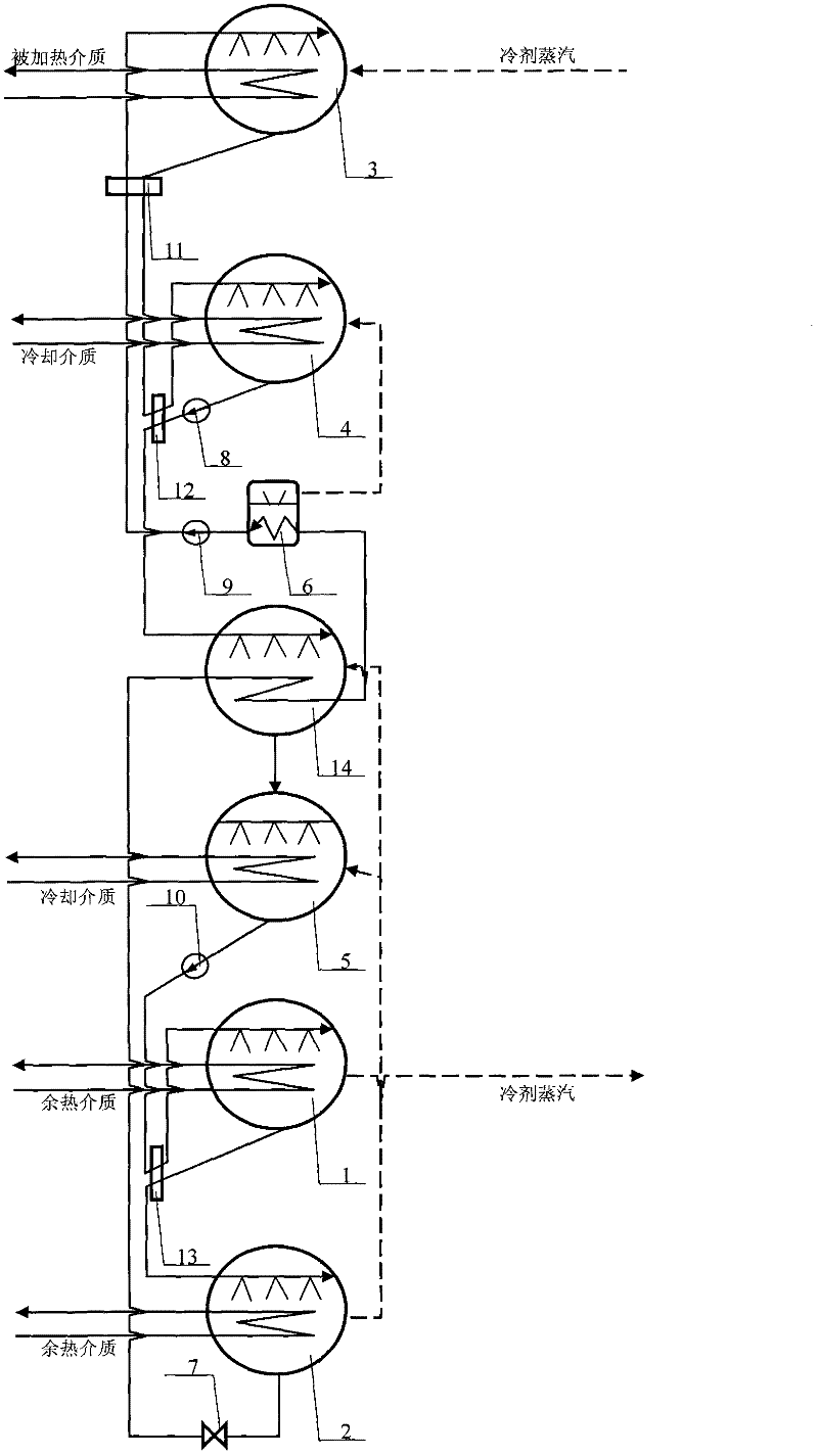 Double-effect back-heating absorbing-generating system and back-heating second-class absorption heat pump