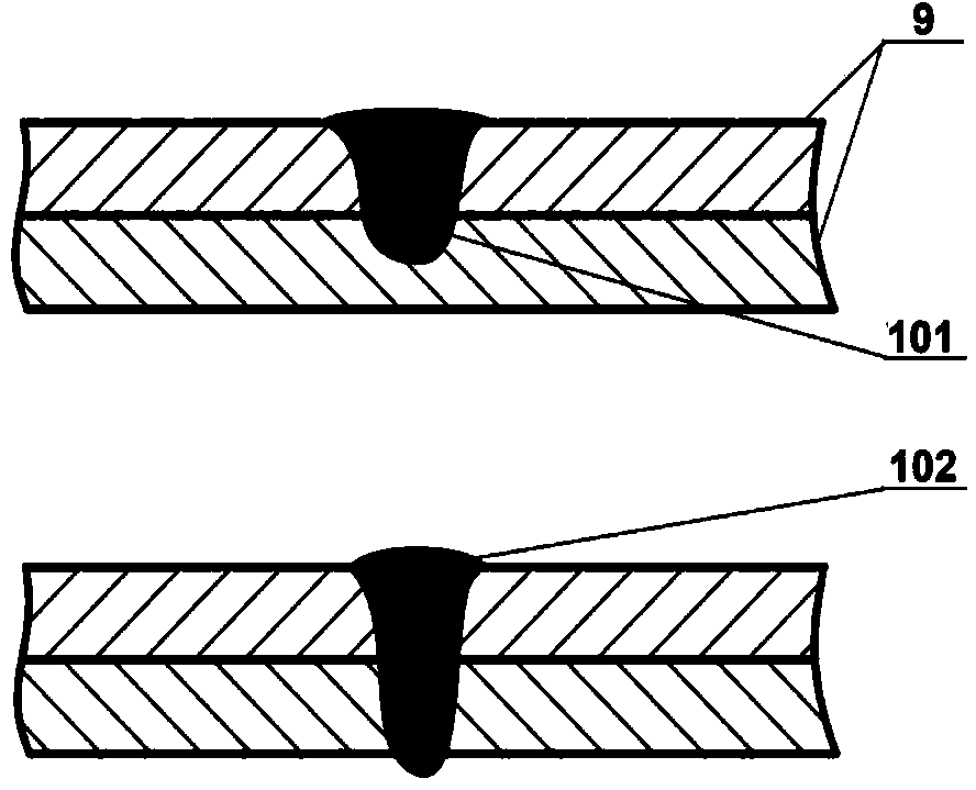 Hybrid welding method and hybrid welding equipment for laser electromagnetic pulse