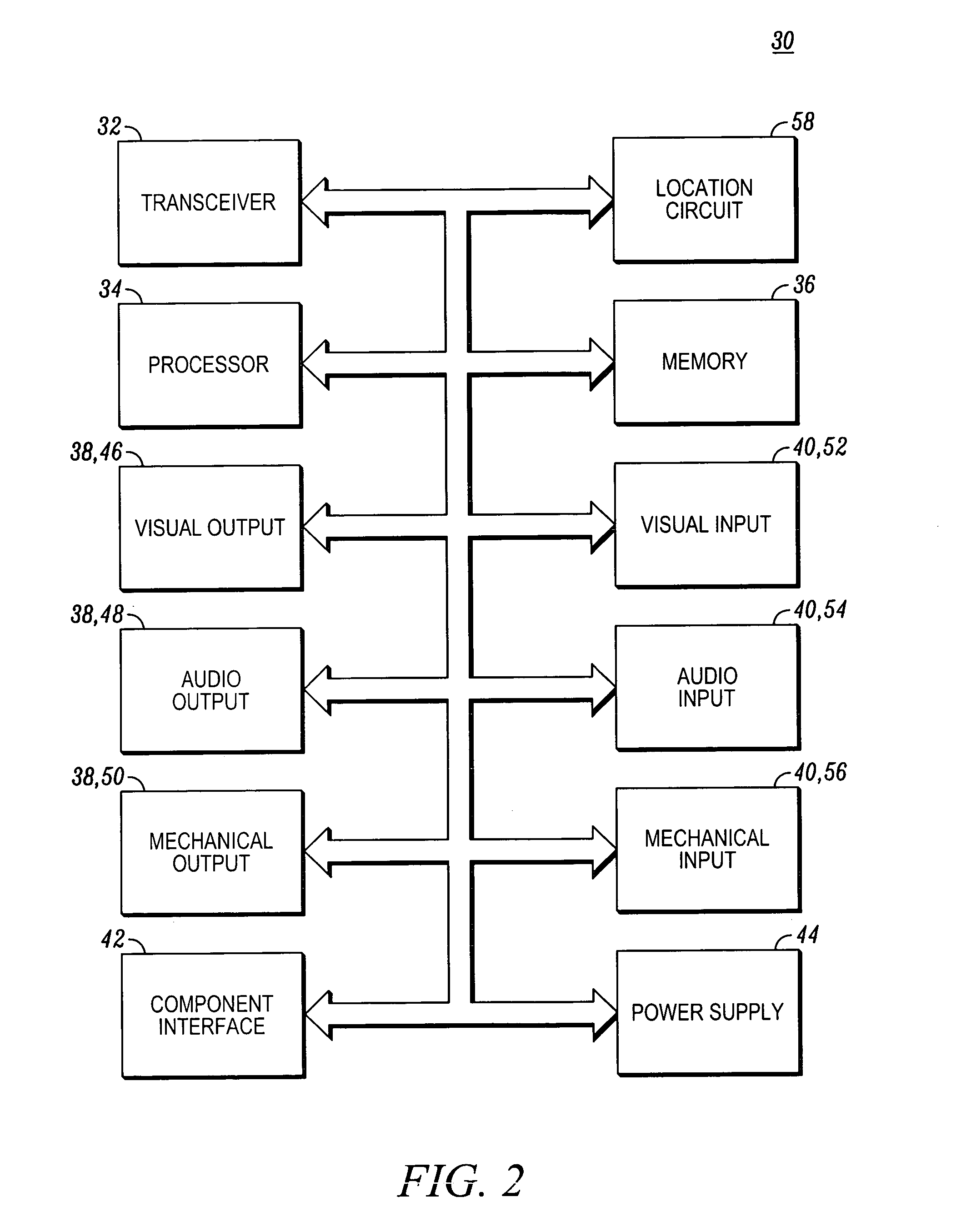 Wireless communications device with priority list