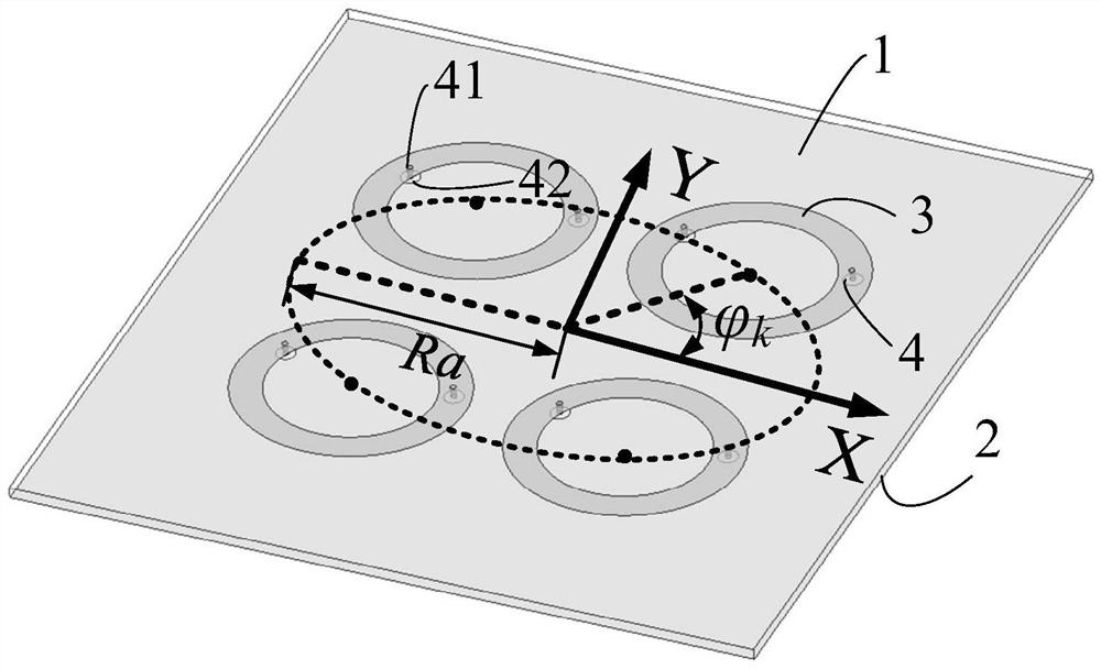 Miniaturized multi-beam vortex beam generation device