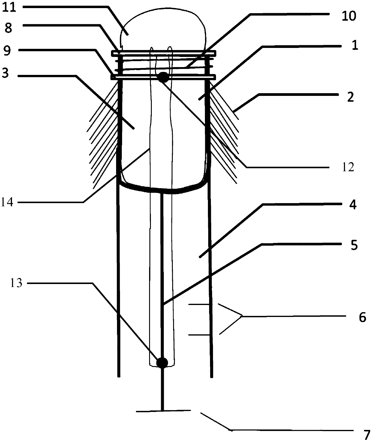 Downgoing reverse colon inspection device having magnet and "wheat awn" bionic united power